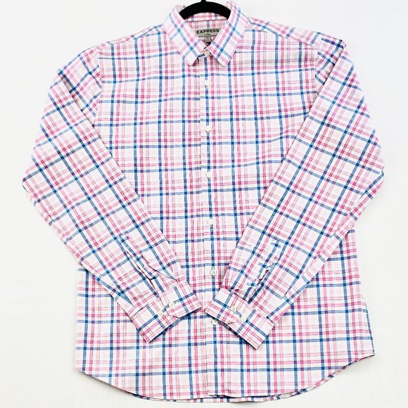 Express Other - Mens Express Striped Dress Shirt